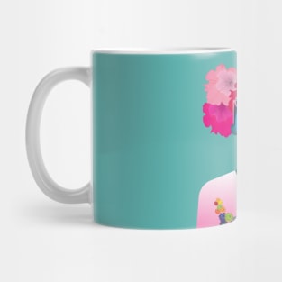 Summer Hawaii. Bright illustration of vacation in Hawaii. Mug